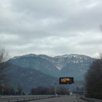 Der erste Schnee taucht nach Grenoble auf