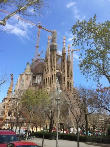 Die Sagrada Familia gibt es wohl nicht ohne Gerüst