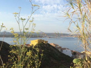 Der Blick über die Maddalena-Bucht